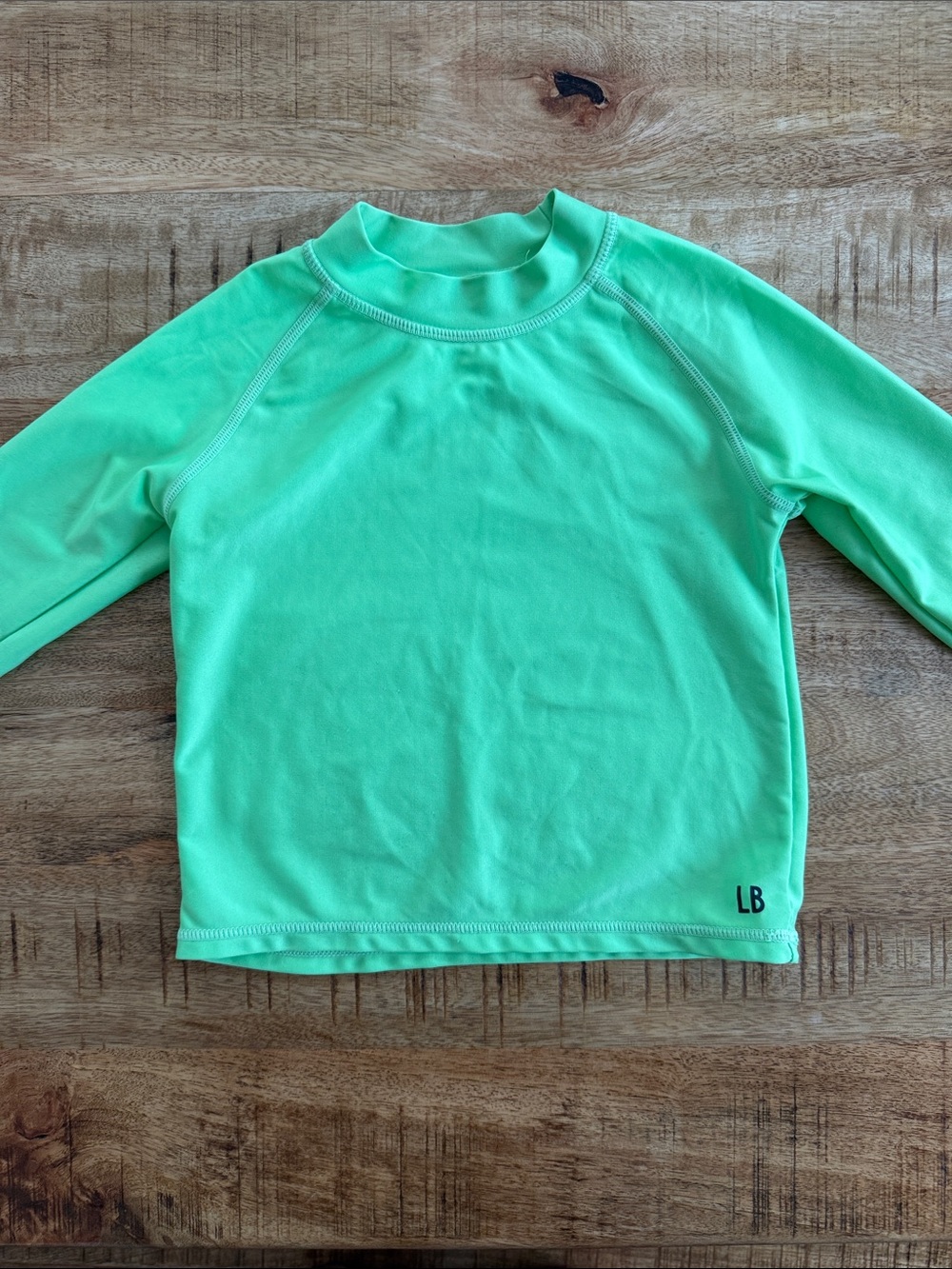 Kids' Long Sleeve Swim Shirt - neon green (matches swim trunks)